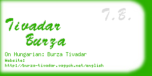 tivadar burza business card